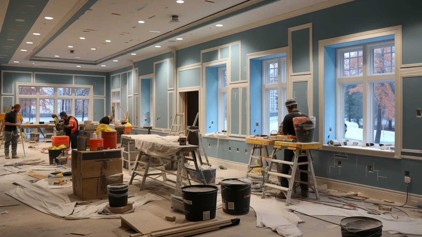 Interior painting and prep work