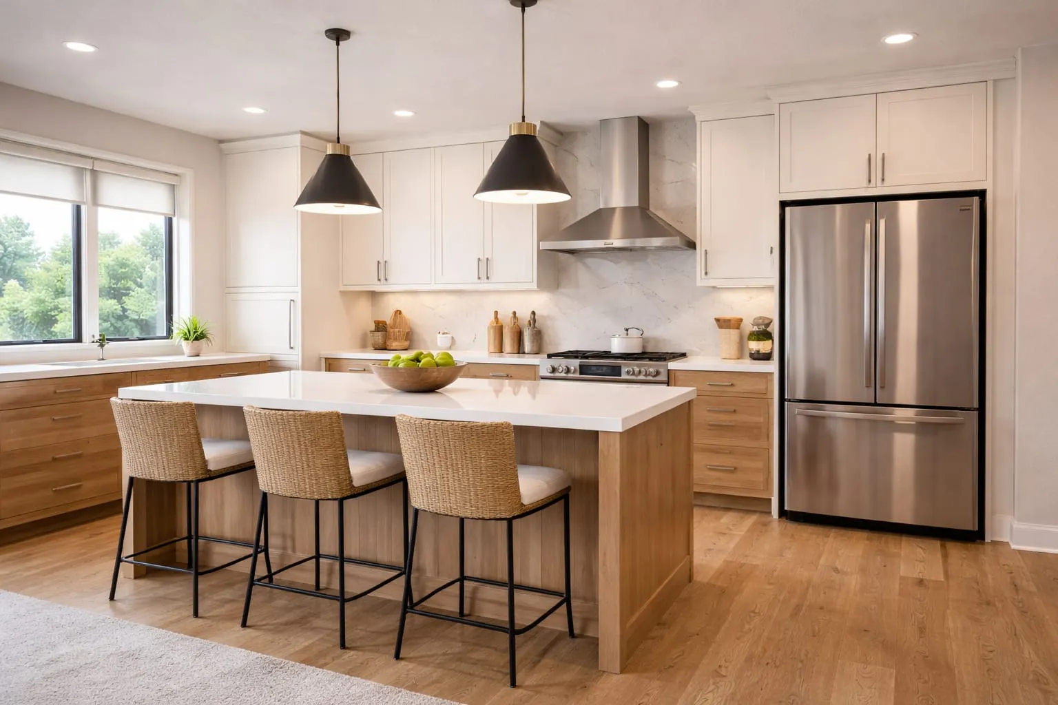 Finished kitchen remodeling detail